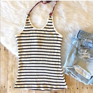 Free people striped halter top
